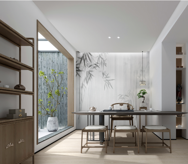 pp电子游戏质感砖茶楼装修效果图